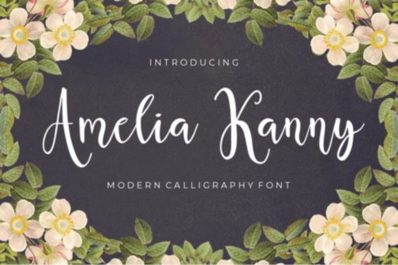 Amelia Kanny: A Romantic and Magical Handwritten Font