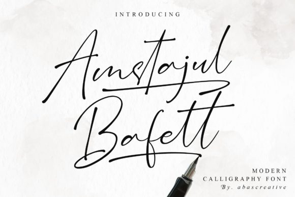 Amstajul Bafett: A Delicate Script for Elegant Branding