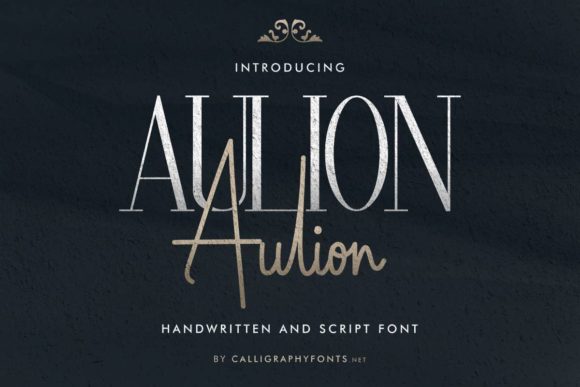 Aulion: The Perfect Duo Font for Elegant Web Design