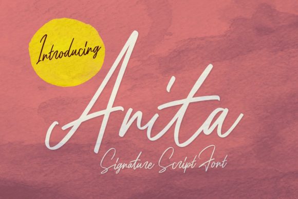 Discover Anita: A Timeless Handwritten Font for Crafters