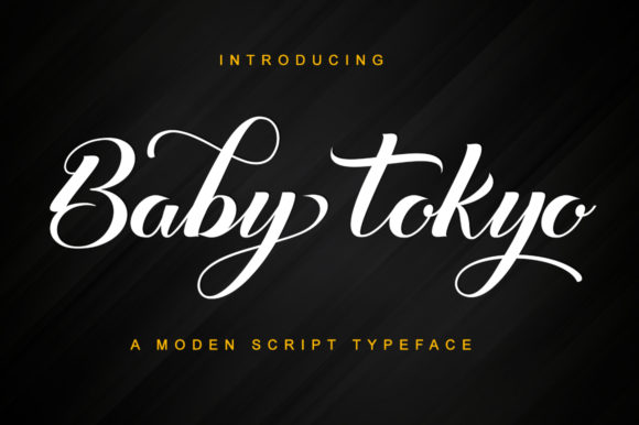 Discover Baby Tokyo: A Handwritten Font for Editorial Charm