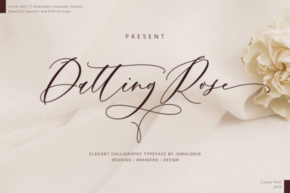 Discover Datting Rose: A Versatile Handwritten Font for Creative Campaigns