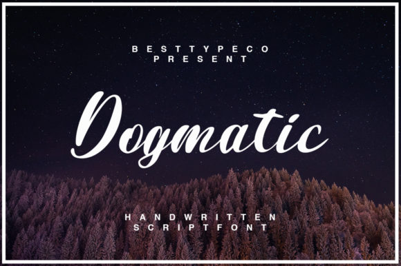 Discover Dogmatic: A Handwritten Font for Editorial Elegance