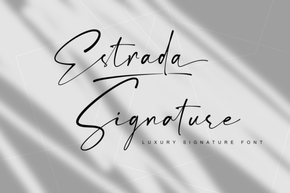 Elevate Your Craft with Estrada Signature Font