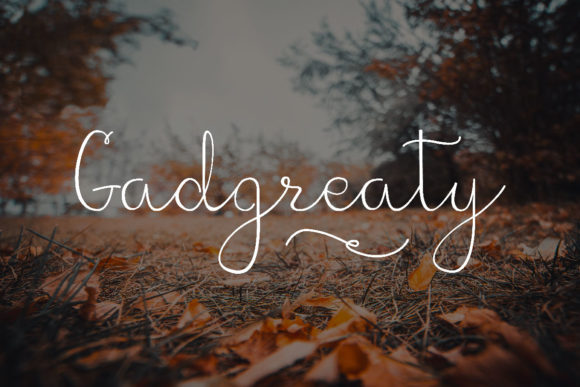 Gadgreaty: A Charming Script Font for Engaging Campaigns