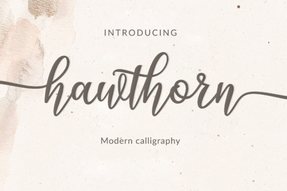 Hawthorn: A Charming Script Font for Crafters