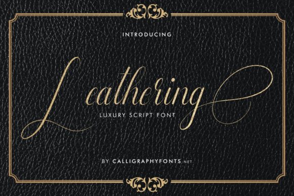 Leathering: A Premium Script Font for Elegant Web Design