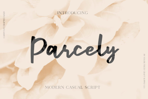 Parcely: A Handwritten Font for Elegant Editorial Design