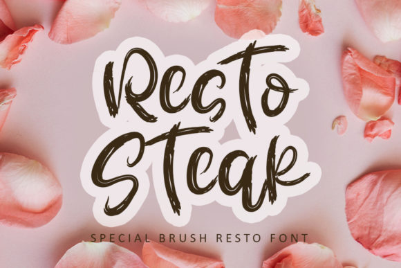 Resto Steak: A Versatile Font for Polished Branding