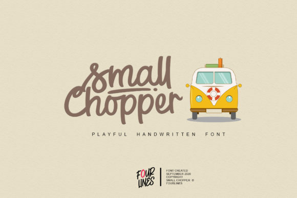 Small Chopper: A Playful Handwritten Font for Editorial Charm