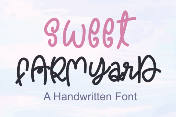 Stand Out with Sweet Farmyard: A Unique Handwritten Font