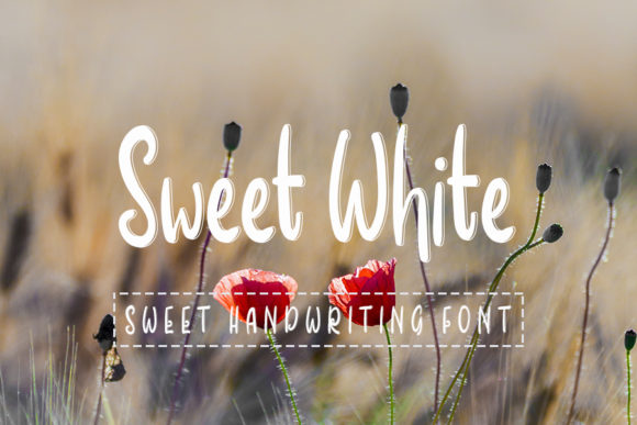 Sweet White: A Charming Handwritten Font for Creative Projects