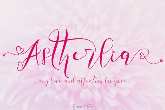 Unleash Creativity with Astherlia: A Romantic Handwritten Font
