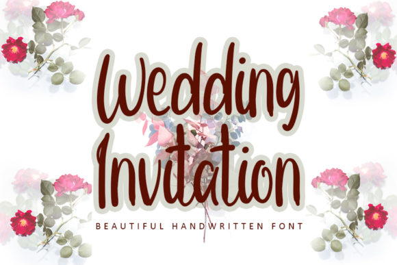 Wedding Invitation: A Handwritten Font for Elegant Design